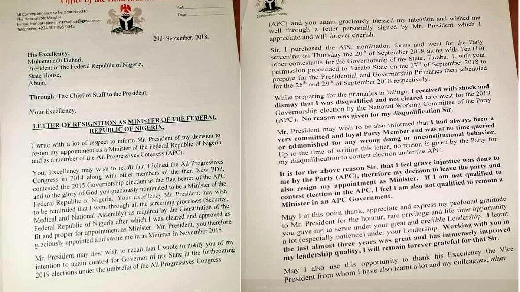 Nigerian women's minister resigns, quits Buhari's ruling party