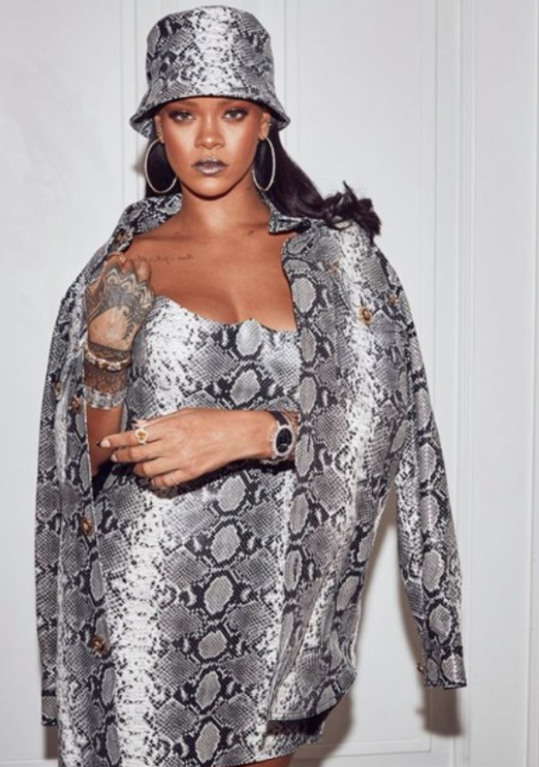 Fenty Beauty mogul looks sensational in custom Altelier Versace