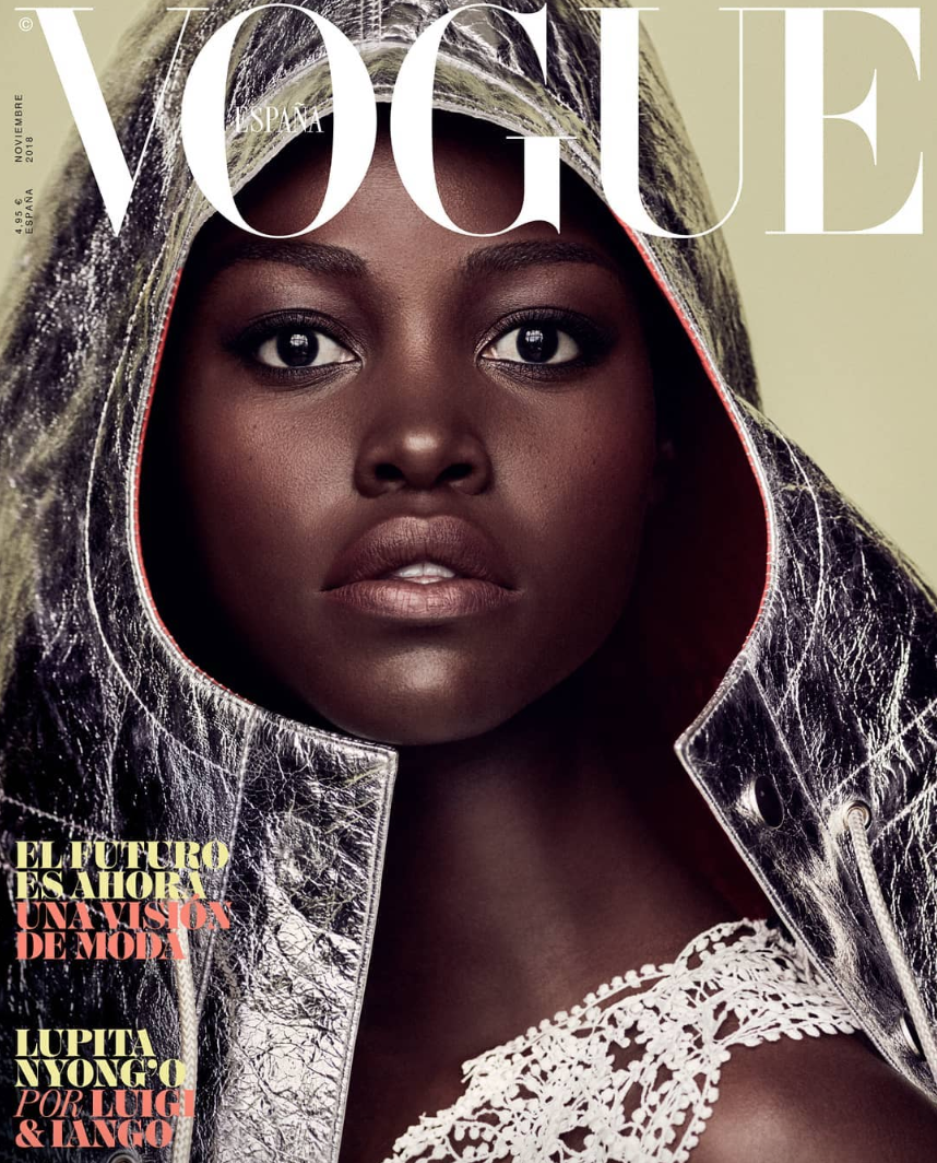 Oscar-winning actress, Lupita Nyong'o, covers Vogue Spain and throws shade at Grazie Magazine