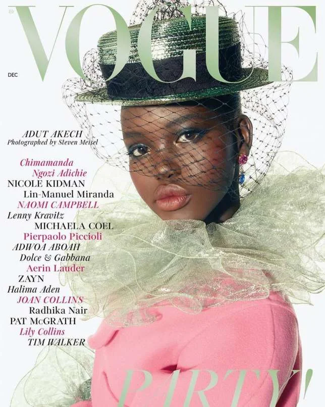 South Sudanese model Adut Akech is revealed as Vogue's December cover girl