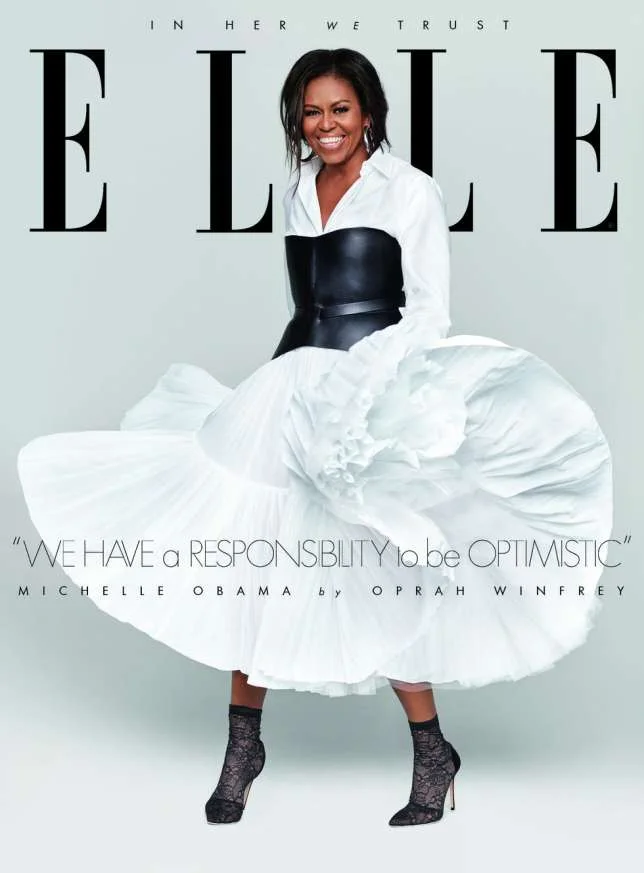 Michelle Obama shines on the cover of ELLE USA