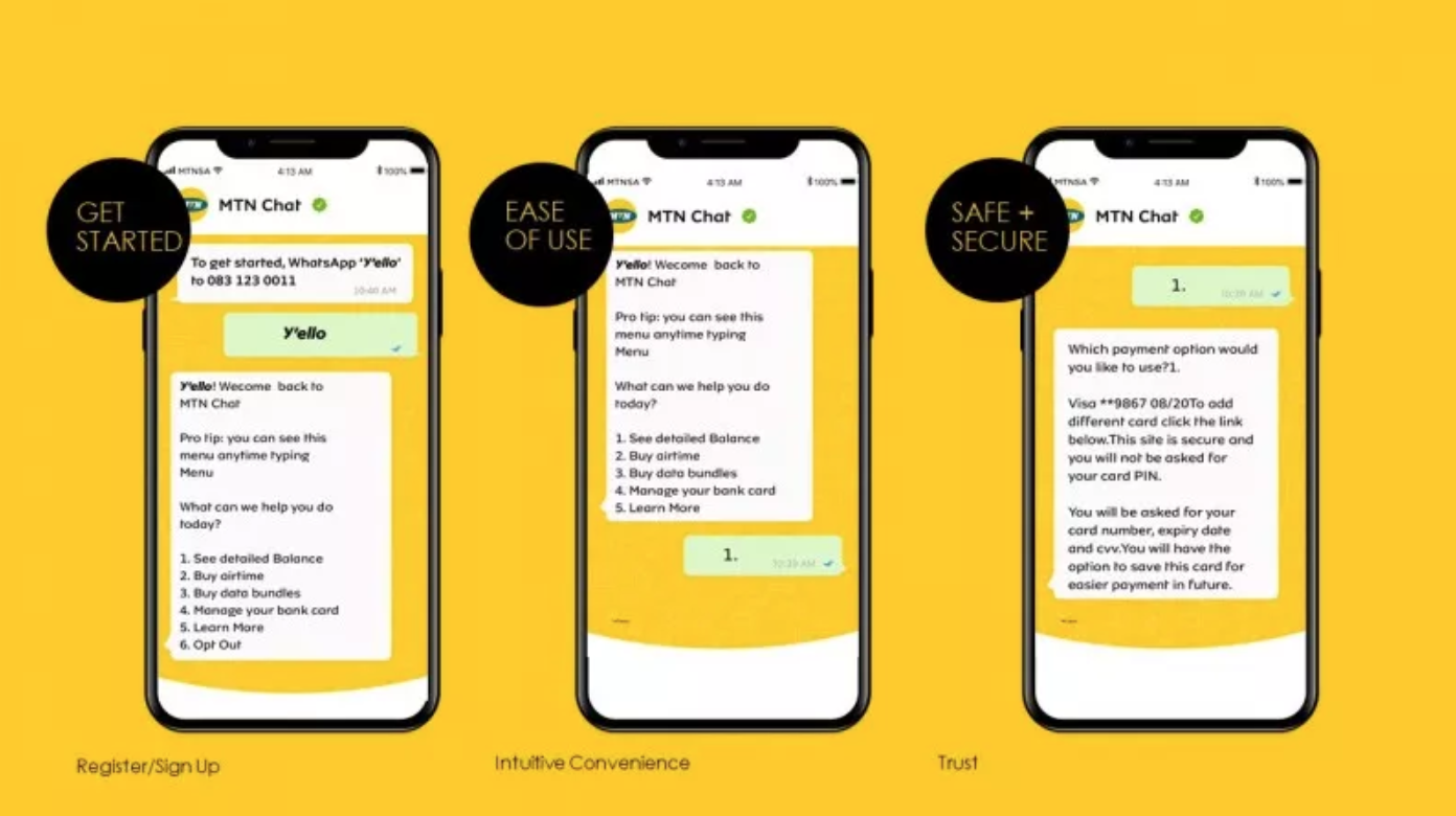 MTN South Africa launches airtime purchases over WhatsApp