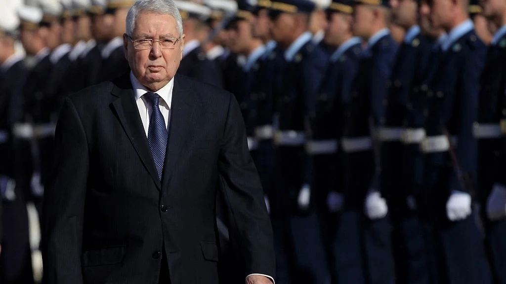 Algeria's interim president Abdelkader Bensalah