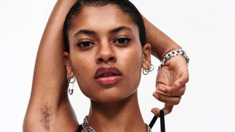 This Nike model's armpit hair has got people riled up but is au naturel a step too far?