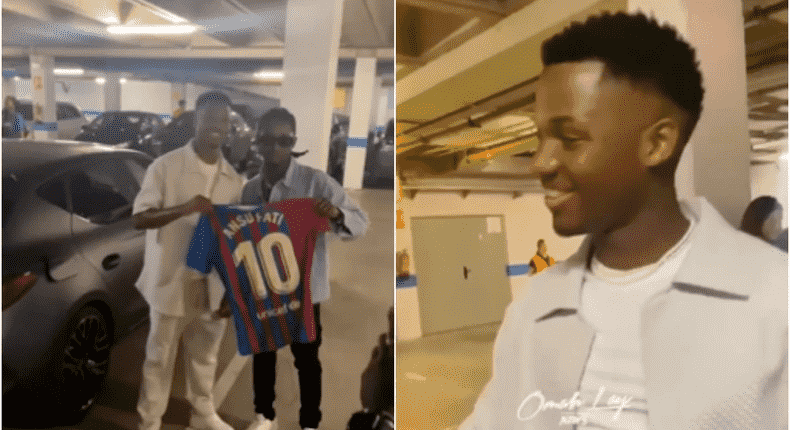 WHAT'S BUZZIN Barcelona star Ansu Fati teams up with Nigerian musician Omah Lay