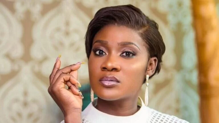 Mercy Johnson frowns at unauthorised bank dedication