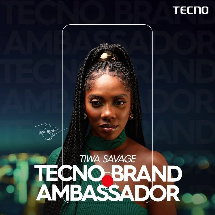 Tiwa Savage Becomes Tecno Ambassador