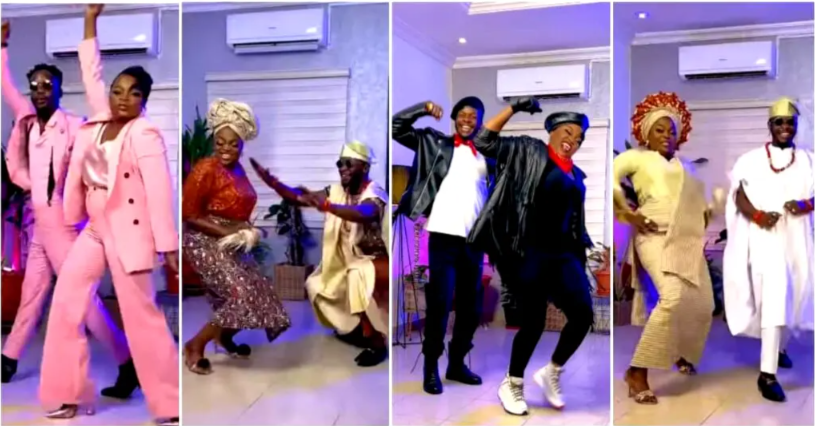 Have you replaced JJC? Fans question Funke Akindele over 45th birthday dance video with another man