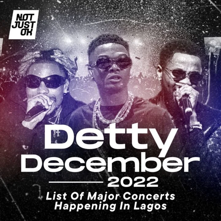 Detty December calendar concerts for Lagosians