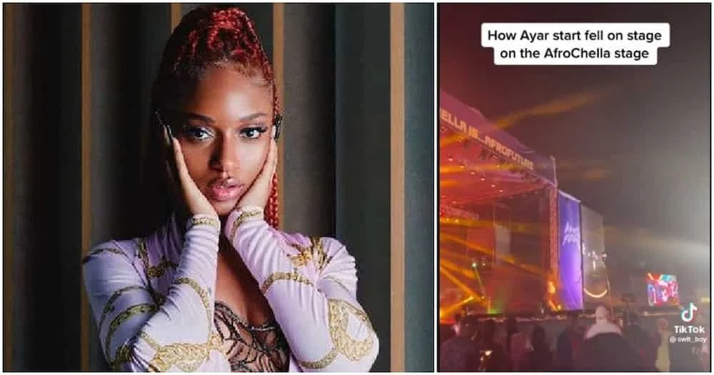 Ayra Starr reacts to her fall on stage: Watch video here