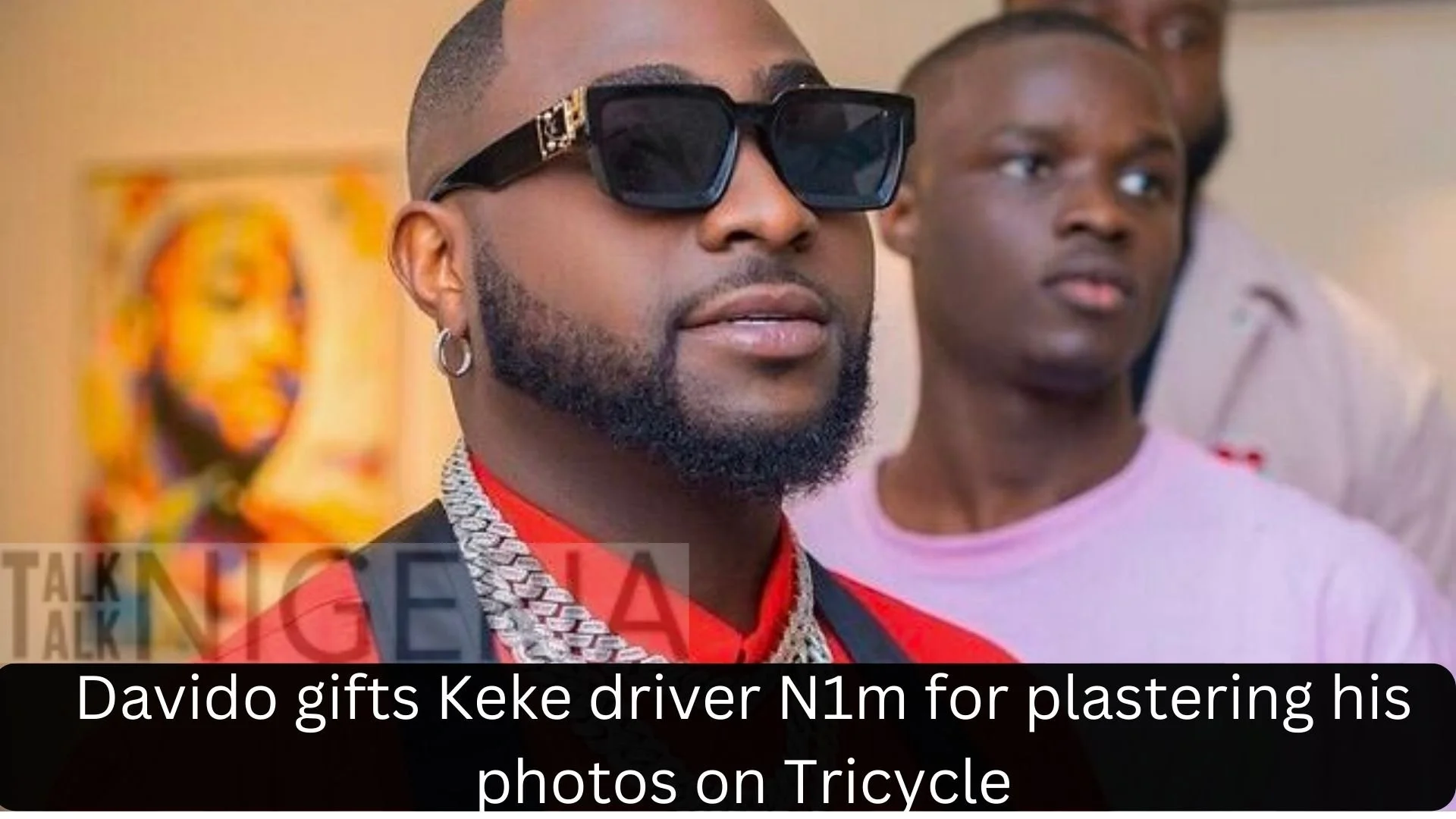 Davido gifts Keke driver N1m for plastering his photos on Tricycle