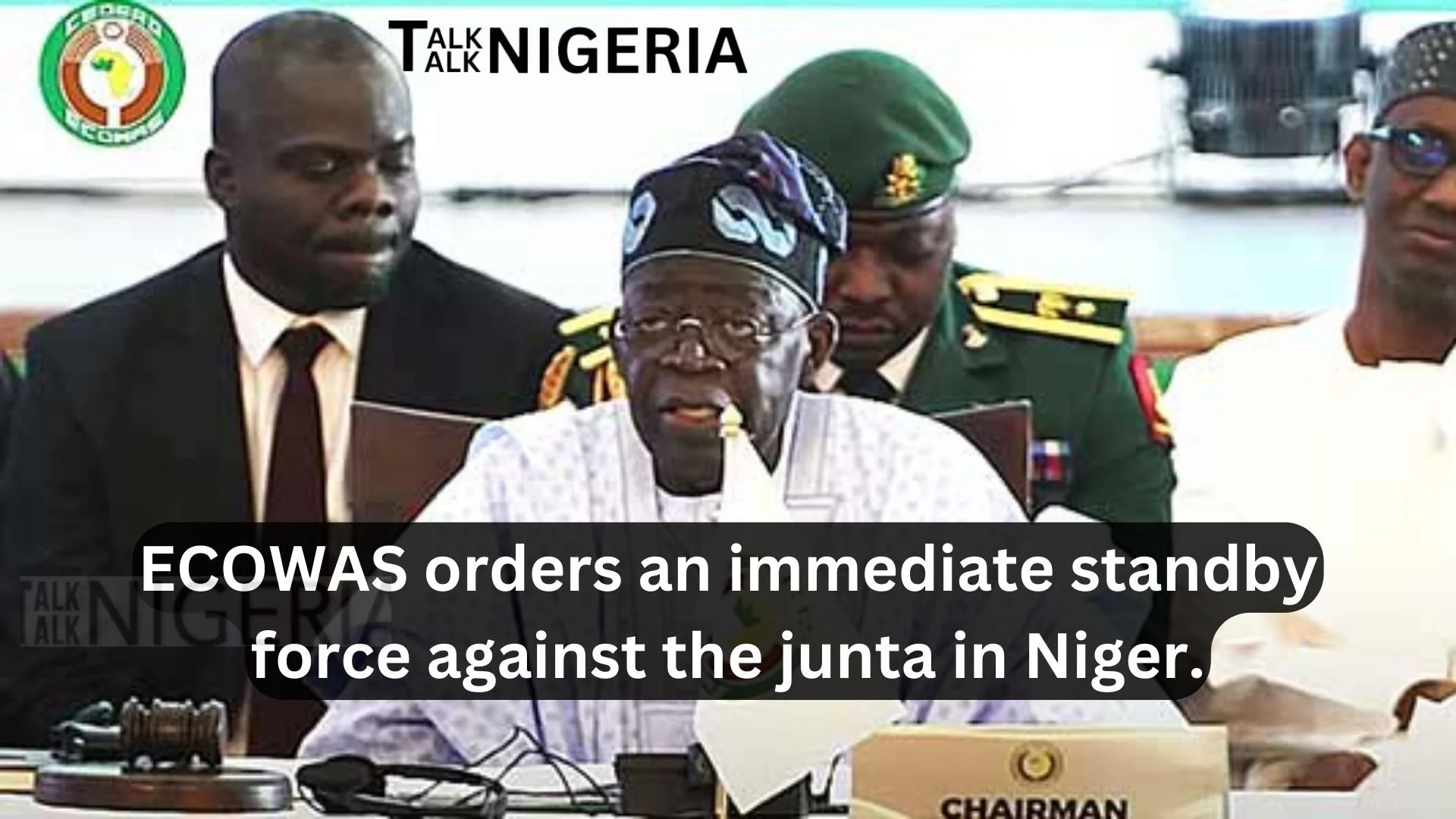 ECOWAS orders an immediate standby force against the junta in Niger.