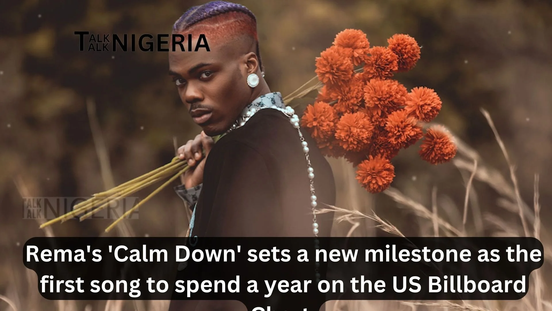 Rema's 'Calm Down' sets a new milestone as the first song to spend a year on the US Billboard Chart.