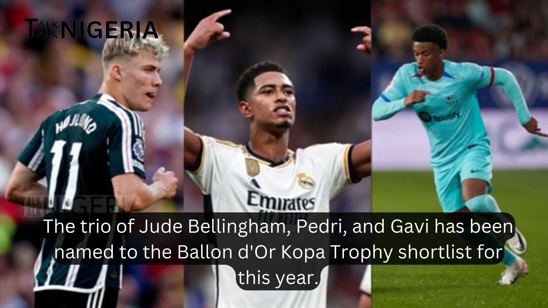 Kopa Trophy 2023: Bellingham, Pedri lead nominees for Ballon d’Or Best Young Player award