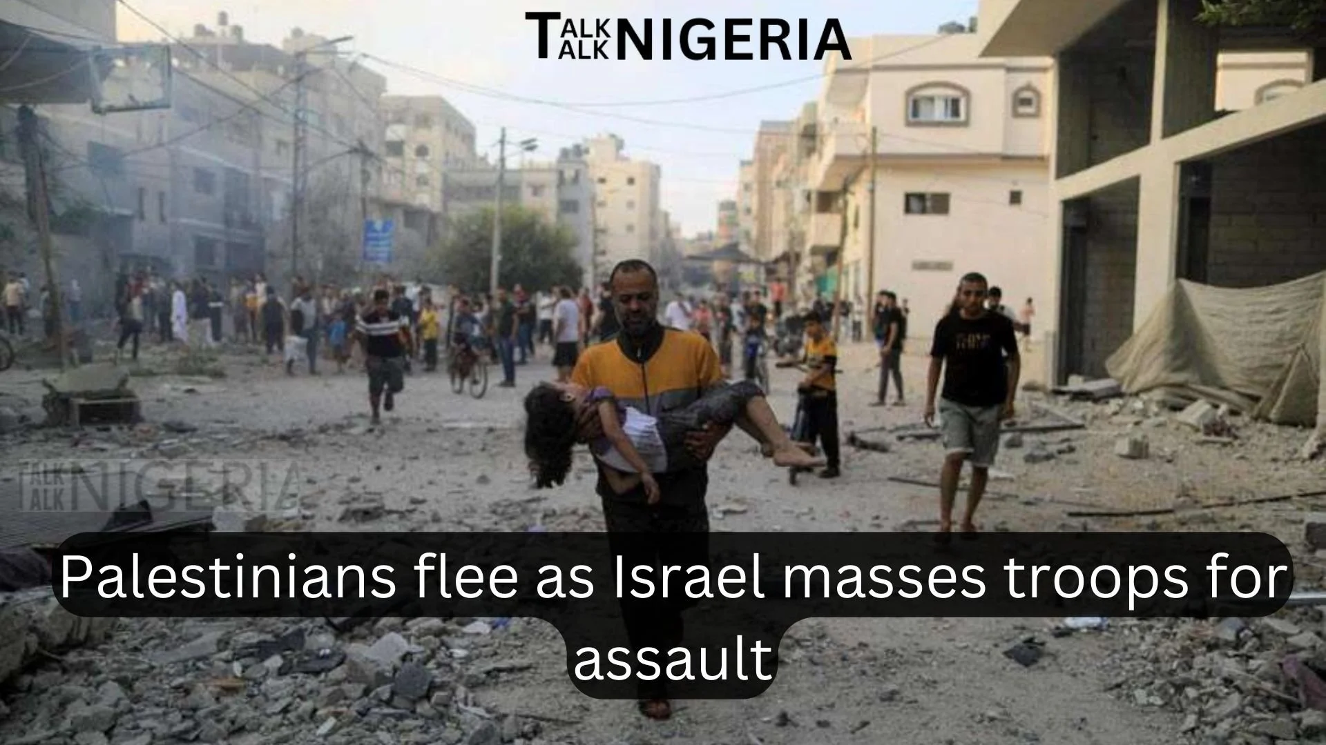 Palestinians flee as Israel masses troops for assault