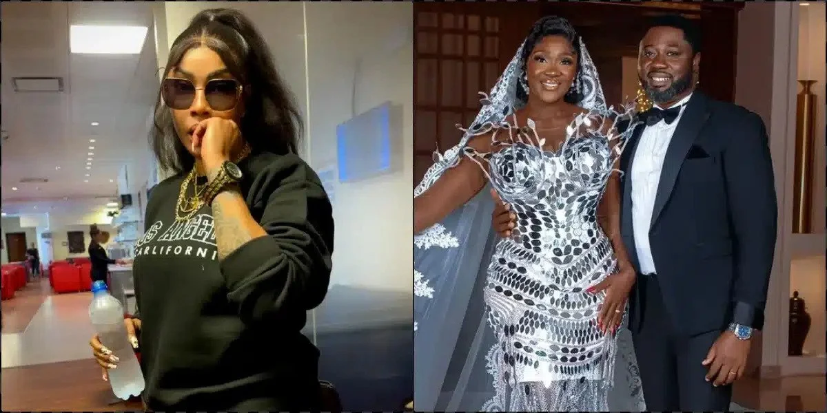 Angela Okorie replies Mercy Johnson’s husband