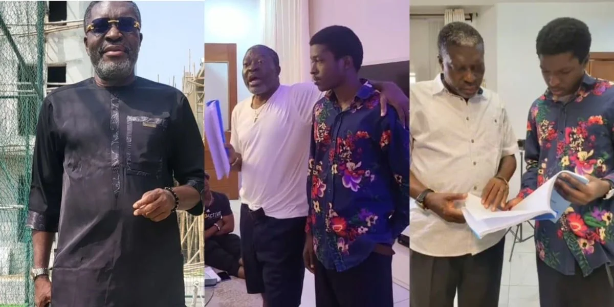 Kanayo O. Kanayo welcomes first son into Nollywood industry