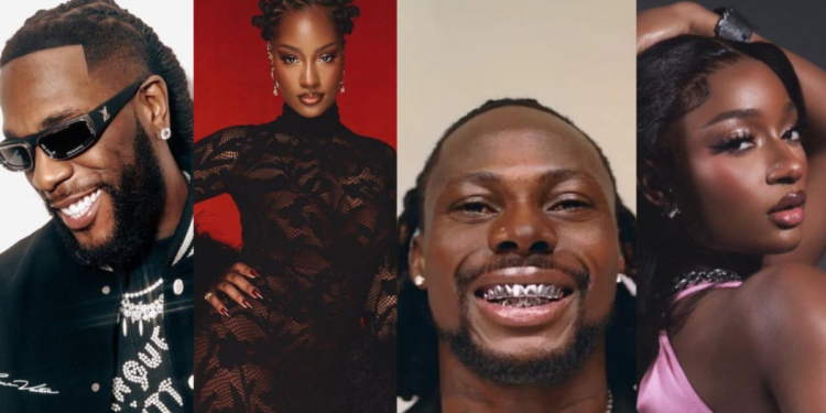 Burna Boy, Asake, Ayra Starr, Seyi Vibez, Tems nominated for 2024 BET Awards