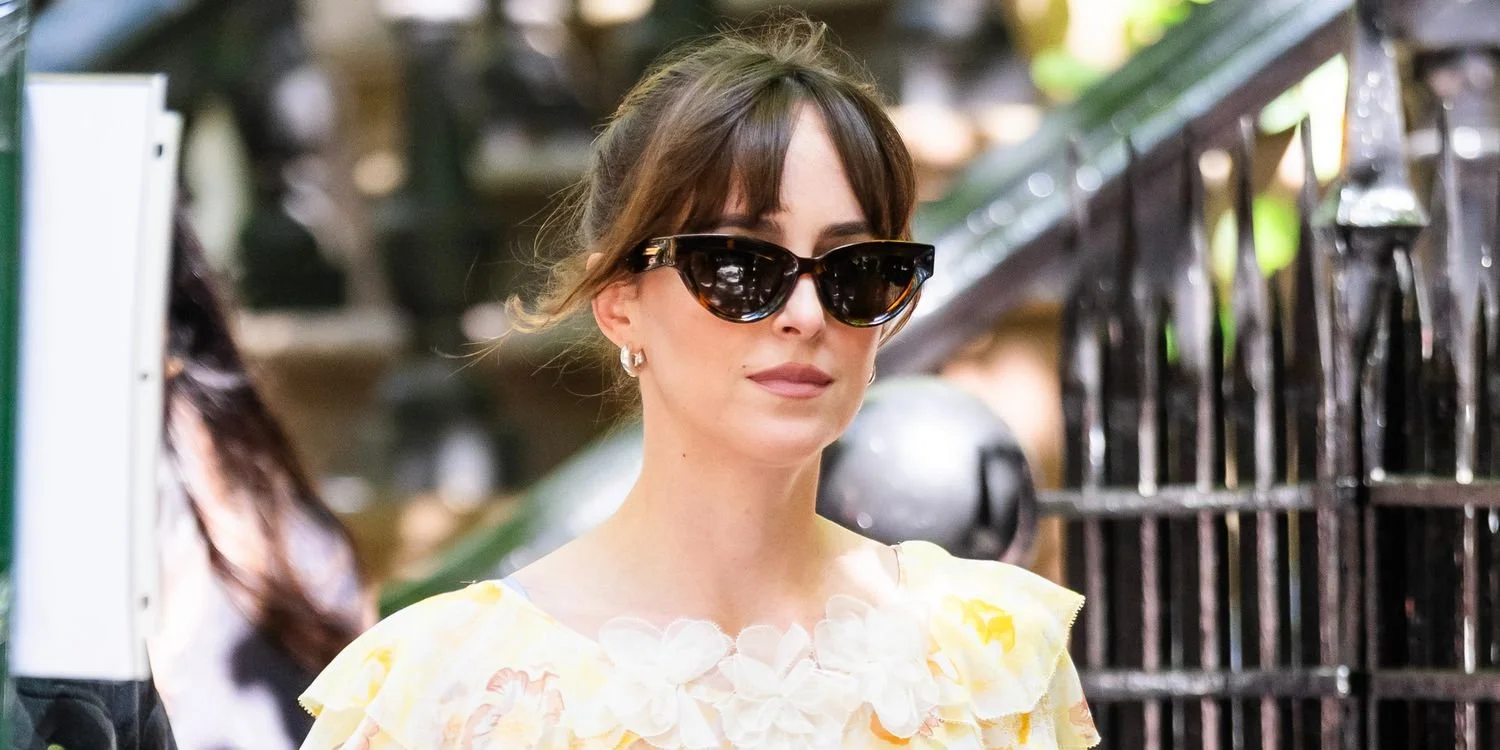 Dakota Johnson Paired an Unexpected Sneaker With Her Flouncy Summer Dress