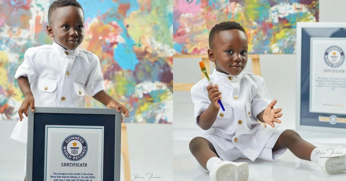 Ghana's 1-year-old Ace Liam officially receives his Guinness World Record certificate