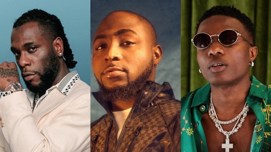 Davido, Burna Boy, Wizkid top nomination for Africa Arts Entertainments Awards