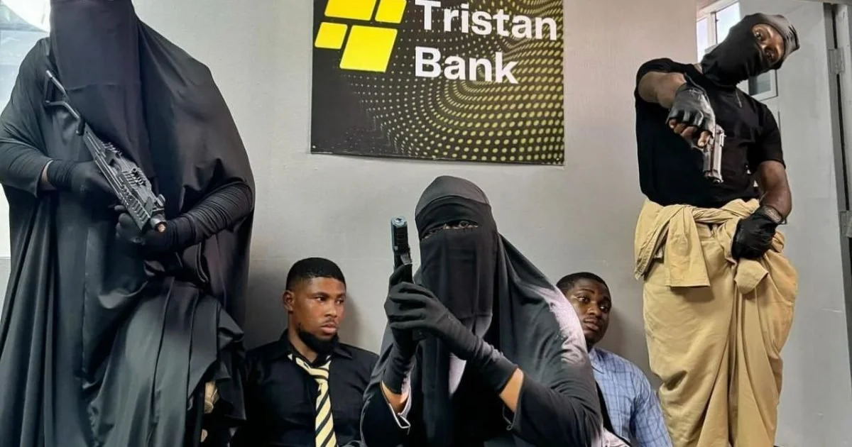 Nancy Isime faces backlash for wearing hijab on set of upcoming film