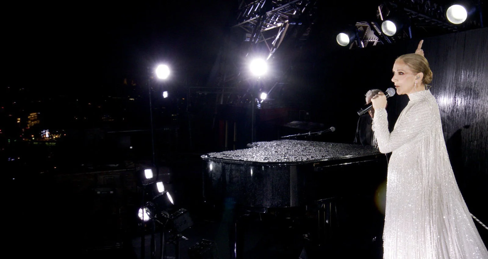 'I'm honoured,' Celine Dion says about her  performance at the Paris Olympics opening ceremony.