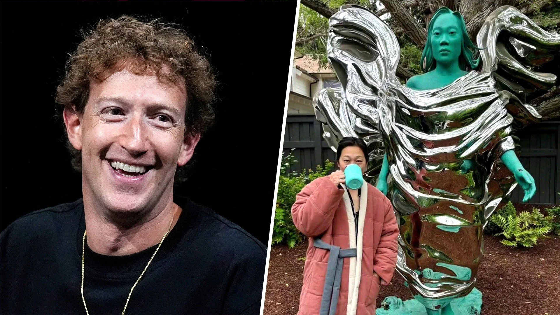 Mark Zuckerberg surprises wife Priscilla Chan with 7-foot statue of her