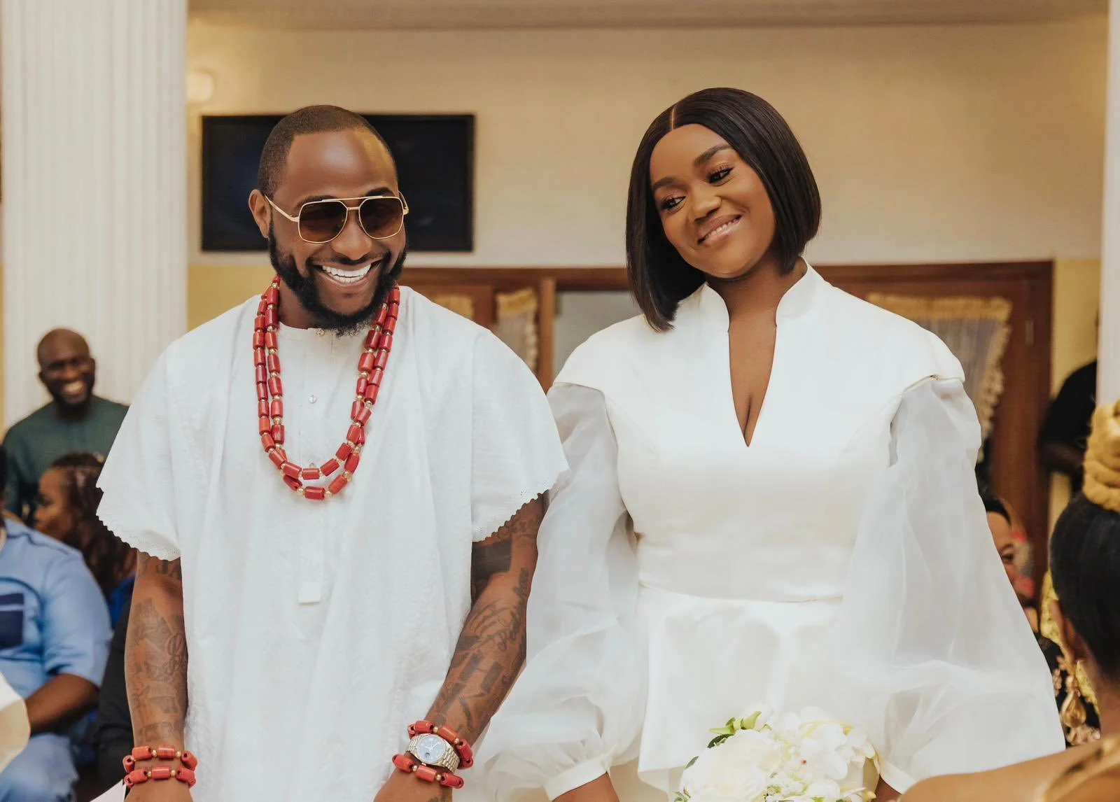 Davido Shows Off Where He 'Sleeps' With His Wife While Giving Friends A Tour Of His Private Jet.