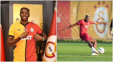Osimhen joins Galatasaray's starting lineup for their Turkish Super Lig debut against Rizespor.