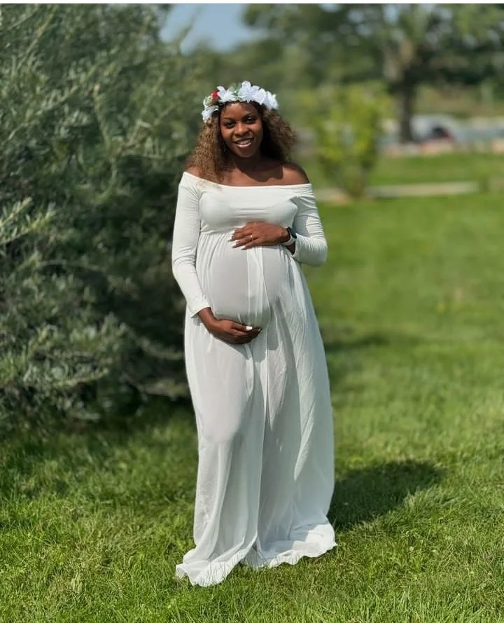 Super Falcons midfielder Ngozi Okobi gives birth.