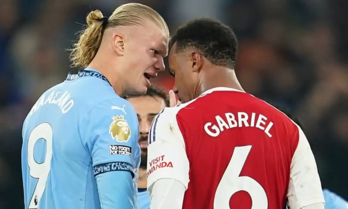 EPL: FA decides to sanction Haaland for throwing the ball at Gabriel.