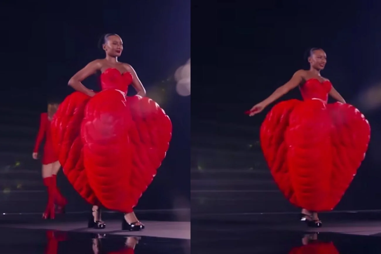 Temi Otedola made her runway debut at the L'Oréal Paris Fashion Show.