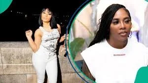 Nicki Minaj thanks Tiwa Savage for attending her concert.