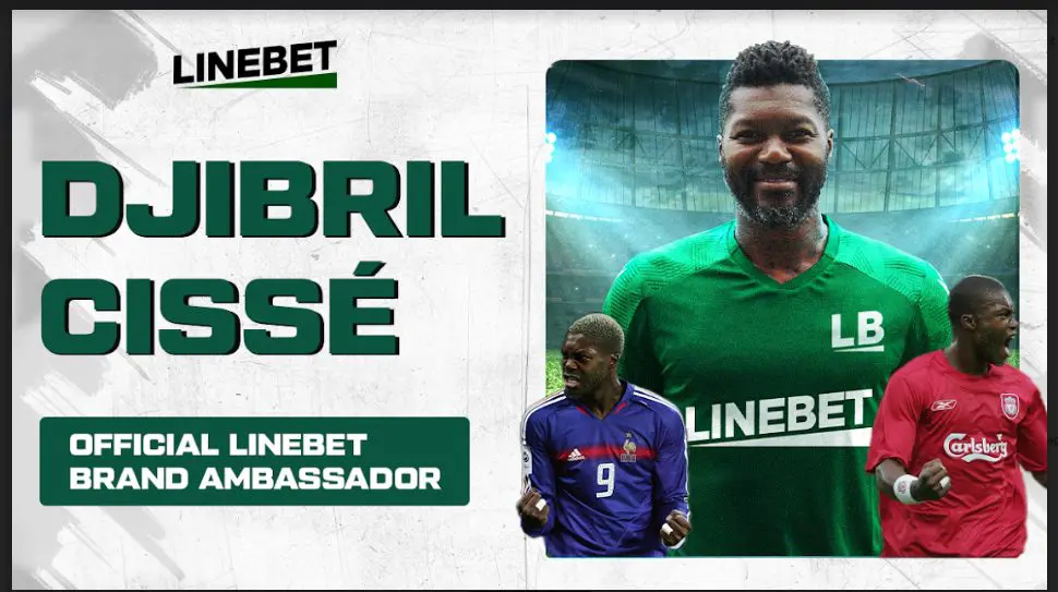 Soccer and betting: Linebet's inspiration from working with Djibril Cisse