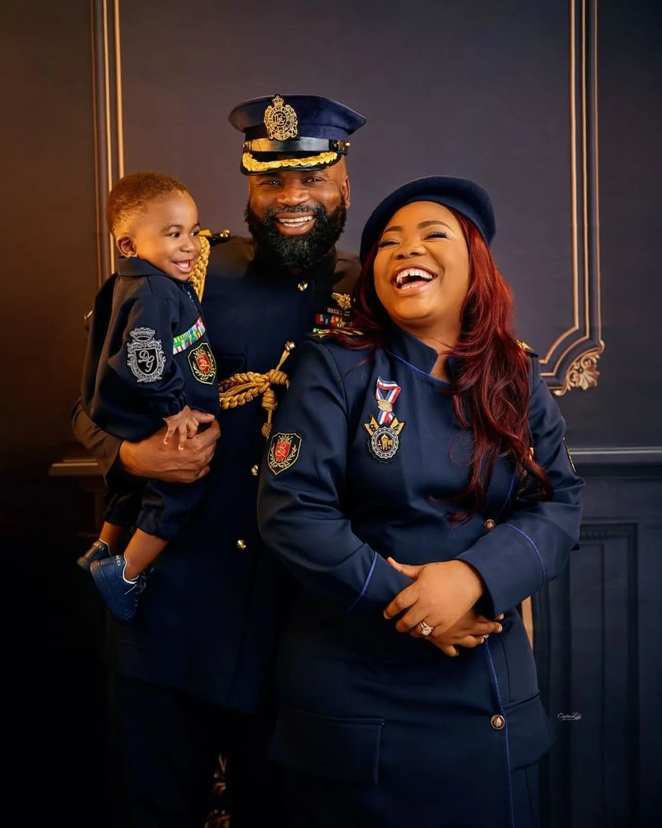 Mercy Chinwo, a gospel singer, and her husband released adorable family photos to celebrate their son's first birthday.