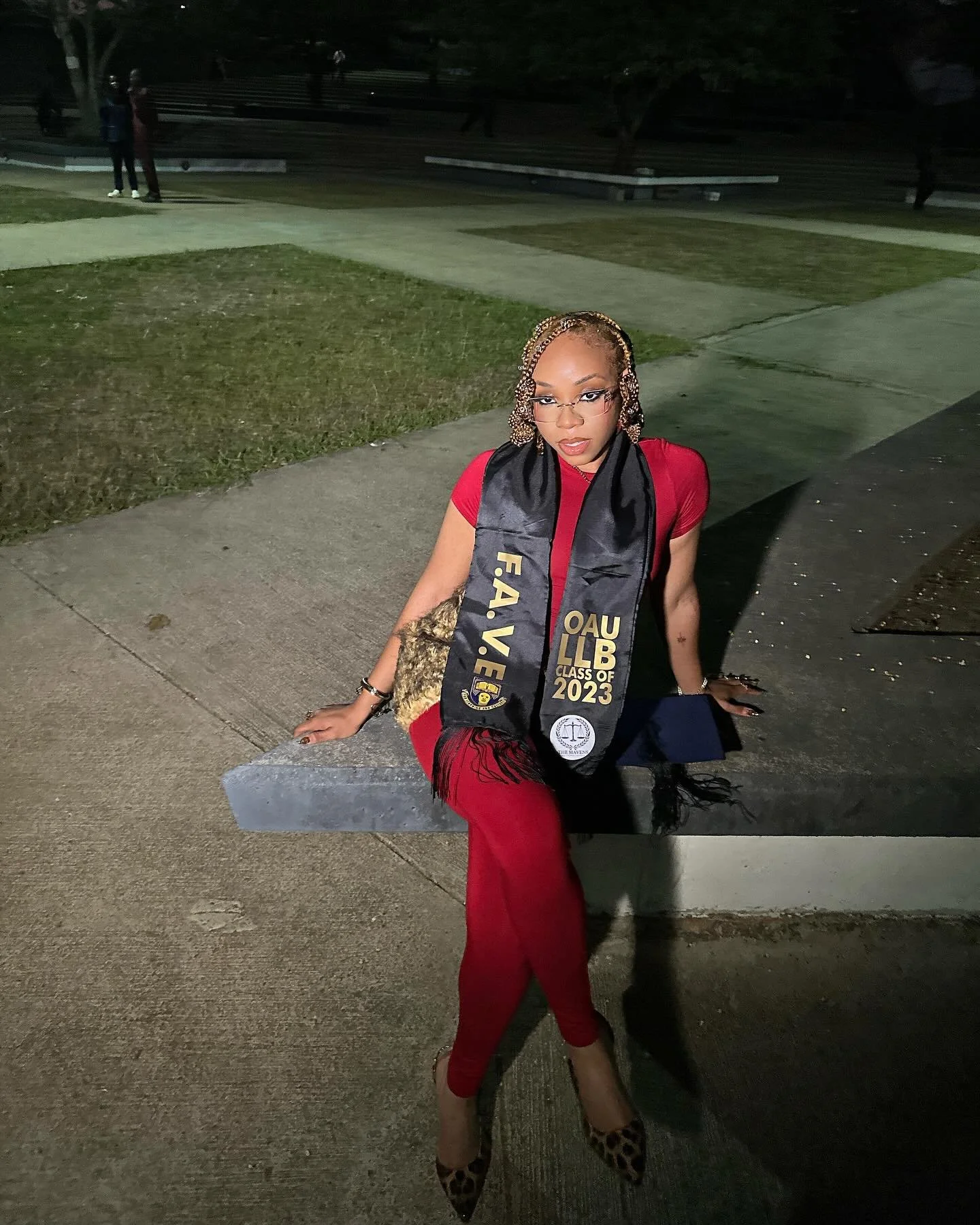 You Can Call Her “The Law”! Fave Graduates from OAU with a Law Degree