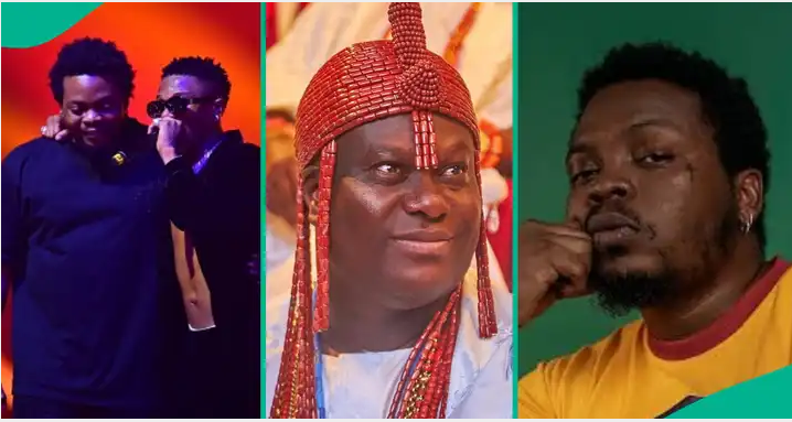 Ooni of Ife Arriving at Eko Hotel Amid Olamide’s Concert Trends, Wizkid, Others Perform 