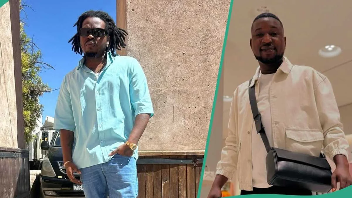 Tunde Perry Goes Wild After Meeting Olamide, Singer Sprays Dollars: "Which Kind Loud he Take?