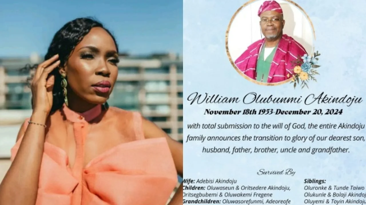 Actress Lala Akindoju Mourns Father’s Passing at 71