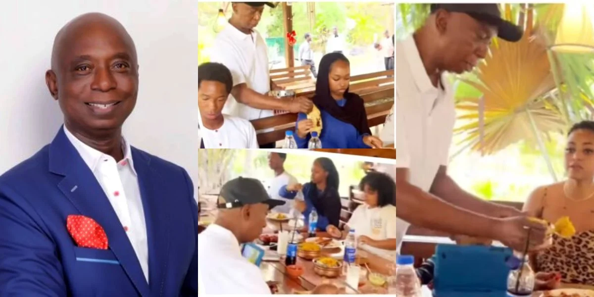 Ned Nwoko Shares Family Bonding Moment, Sparks Reactions Online