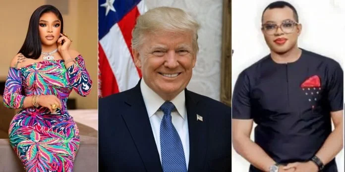 Bobrisky Reacts to Trump's Gender Policy, Declares Confidence in His Transformation