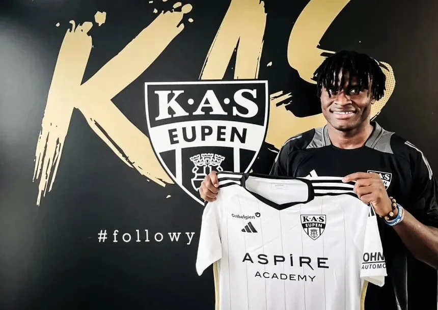 Nigerian Forward Philip Ejike Joins KAS Eupen on Loan