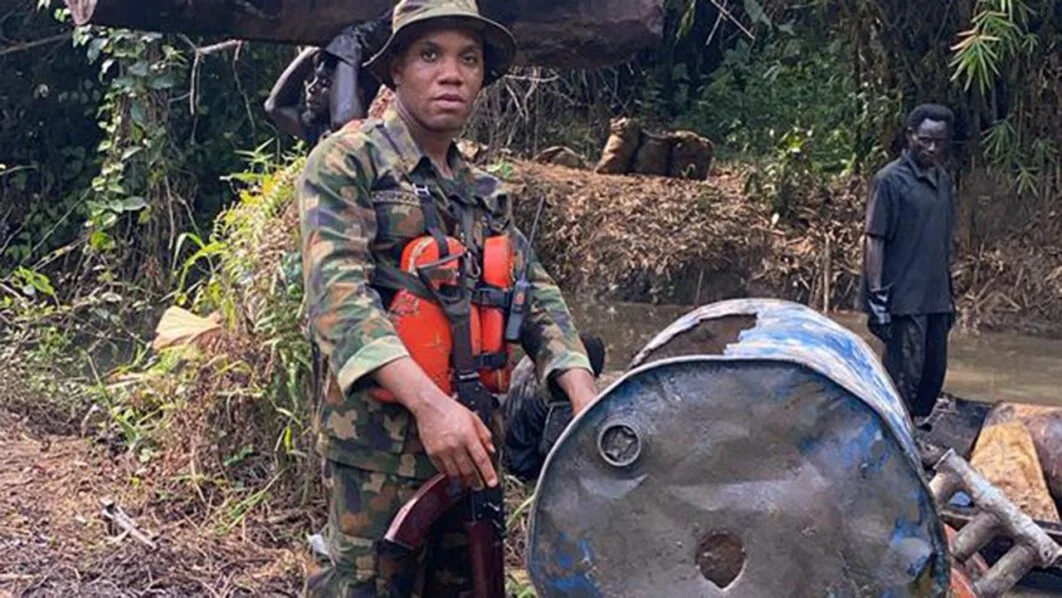 Nigerian Army Dismantles Illegal Bunkering Sites, Recovers Over 300,000 Litres of Stolen Products
