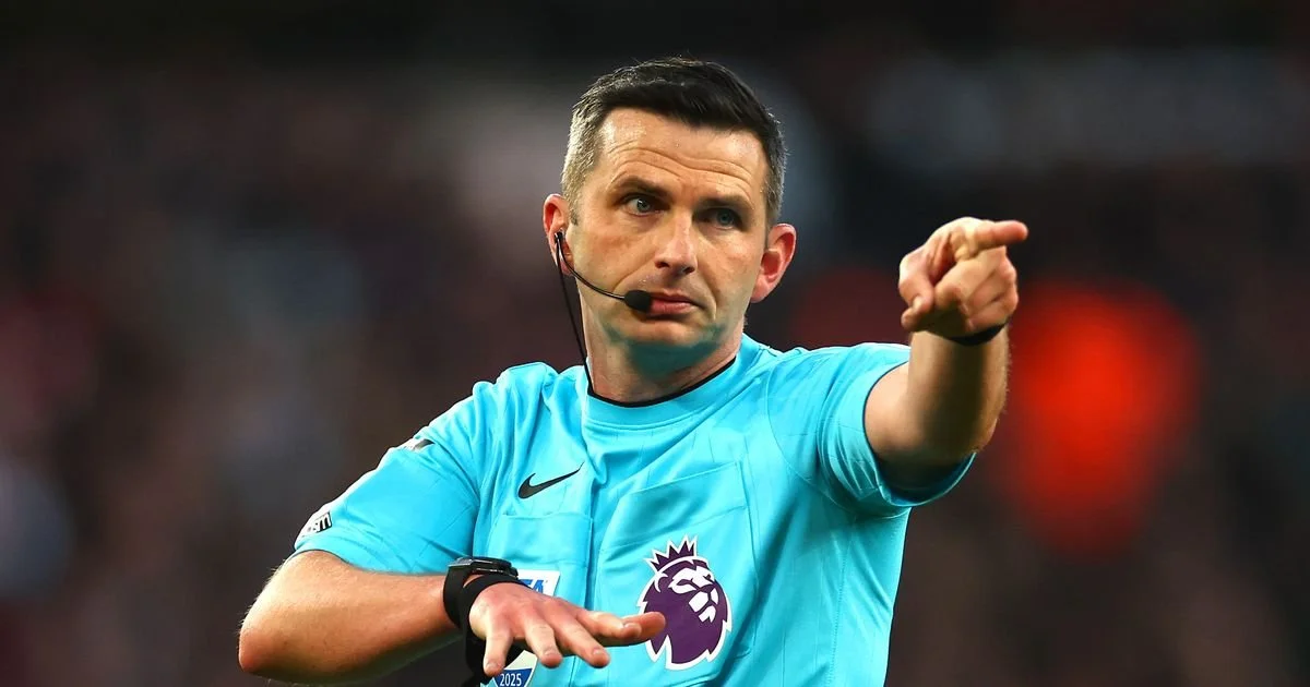 Michael Oliver Retained for Key Fixtures Despite Controversial Red Card Decision