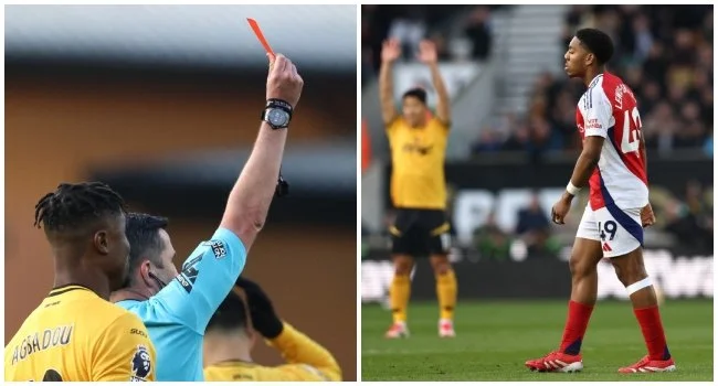 FA Overturns Myles Lewis-Skelly’s Suspension After Controversial Red Card Against Wolves