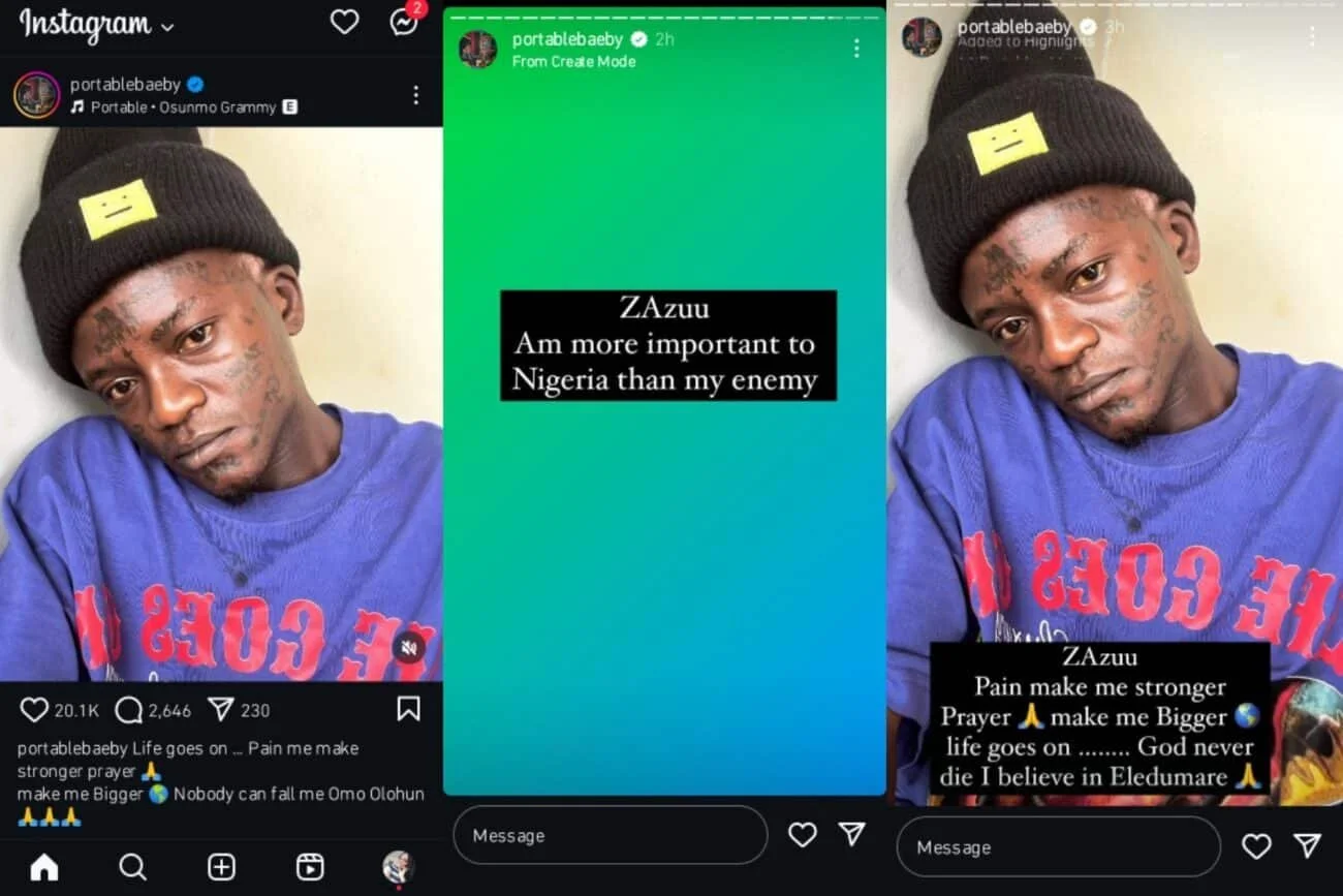 Portable Declares He’s ‘More Important to Nigeria’ Amid Legal Troubles