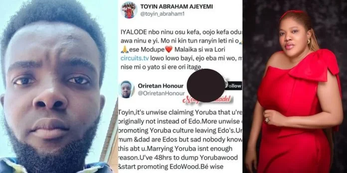 Toyin Abraham Criticized for Embracing Yoruba Over Edo Heritage, Fires Back at Critic
