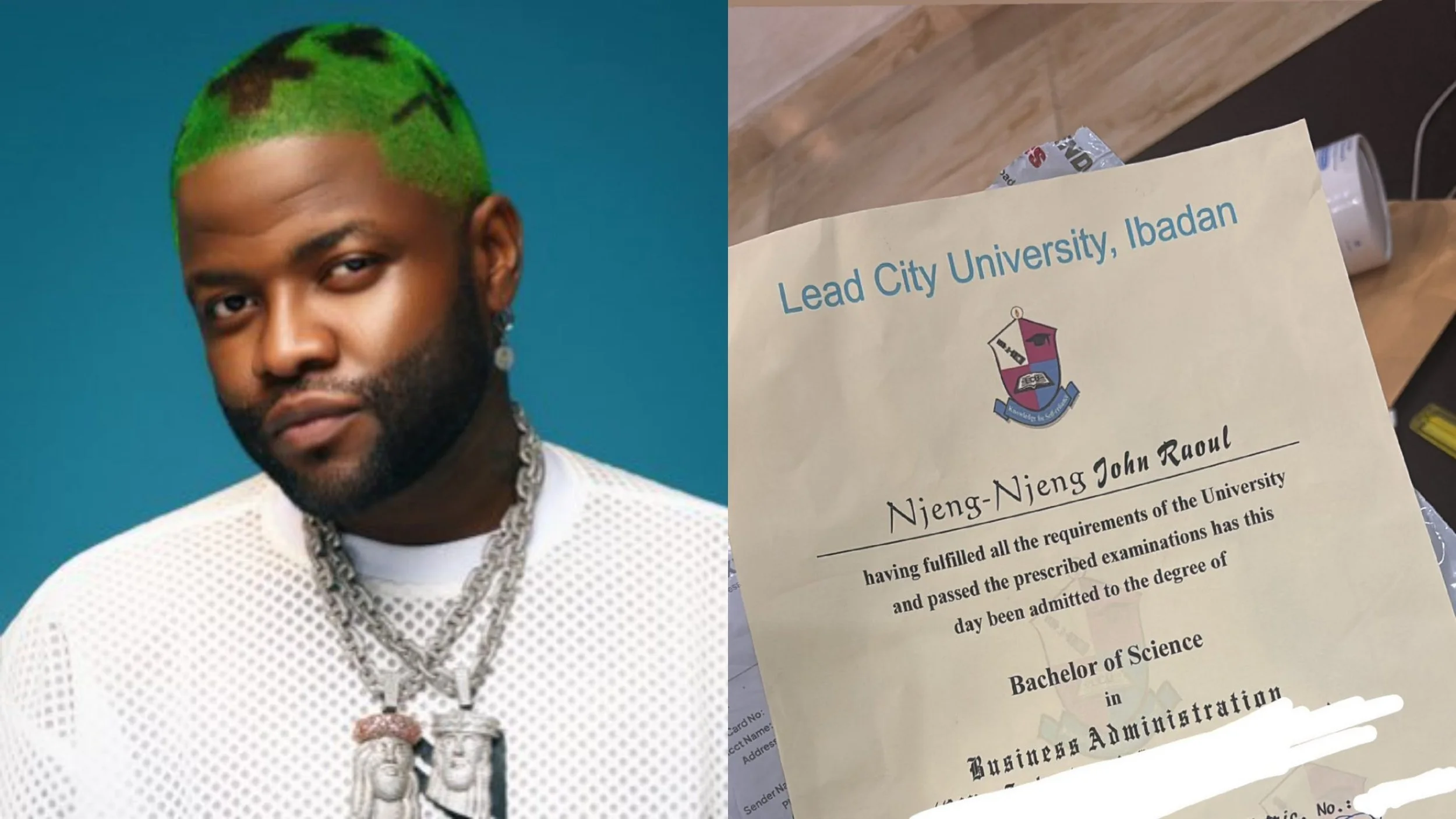 Skales Appreciates Banky W for Sponsoring His University Education, Dedicates Degree to Late Mother