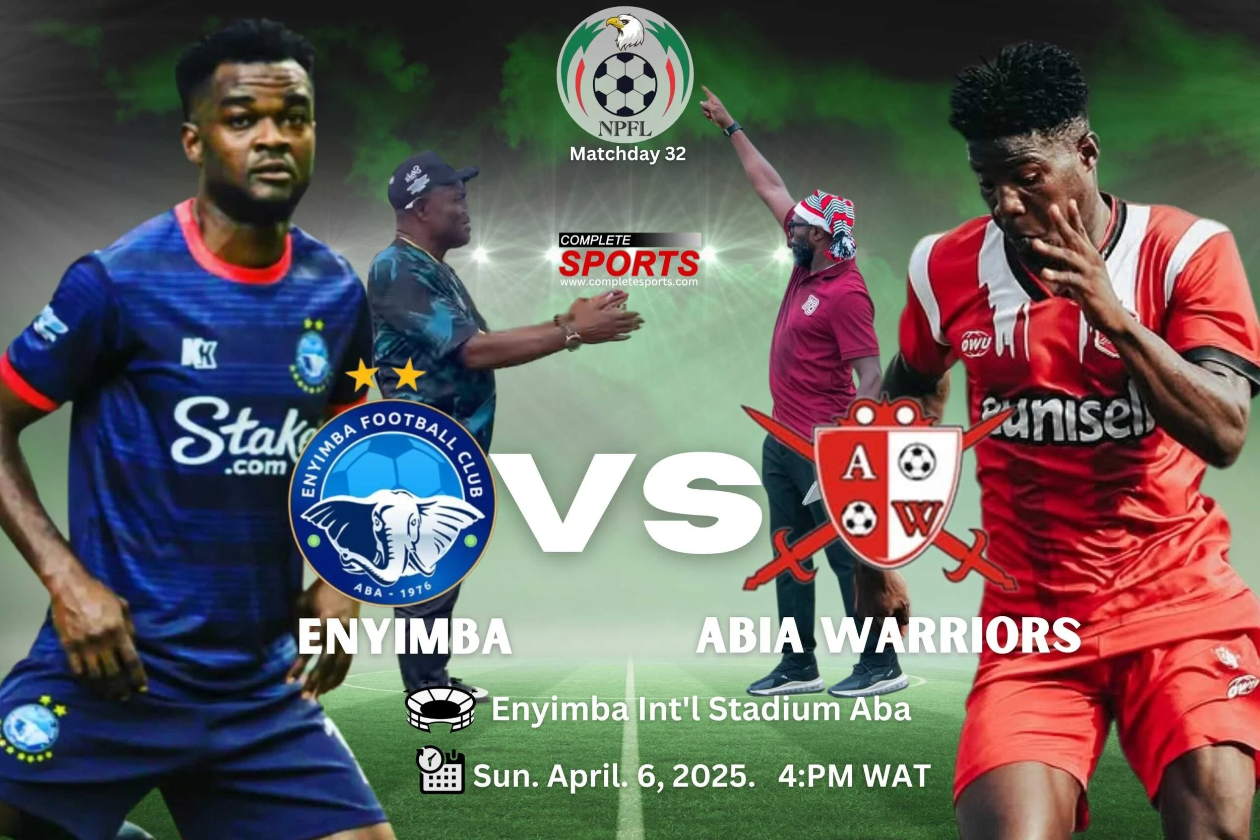 NPFL Showdown: Enyimba’s Kalu Nweke Braces for Fierce Oriental Derby Clash Against In-Form Abia Warriors